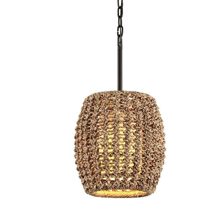 Commercial Lighting * | Conga 18 In. W 1-Light Tidepool Bronze Pendant By Troy Lighting