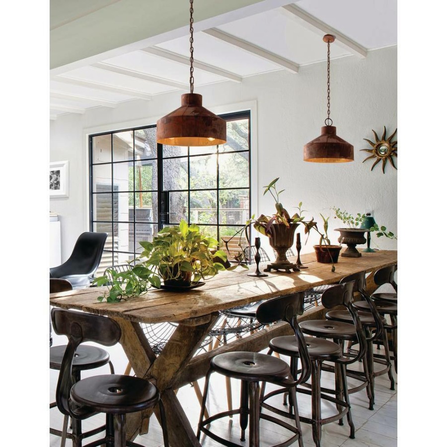 Commercial Lighting * | Rise & Shine 3-Light Rust Patina Pendant By Troy Lighting