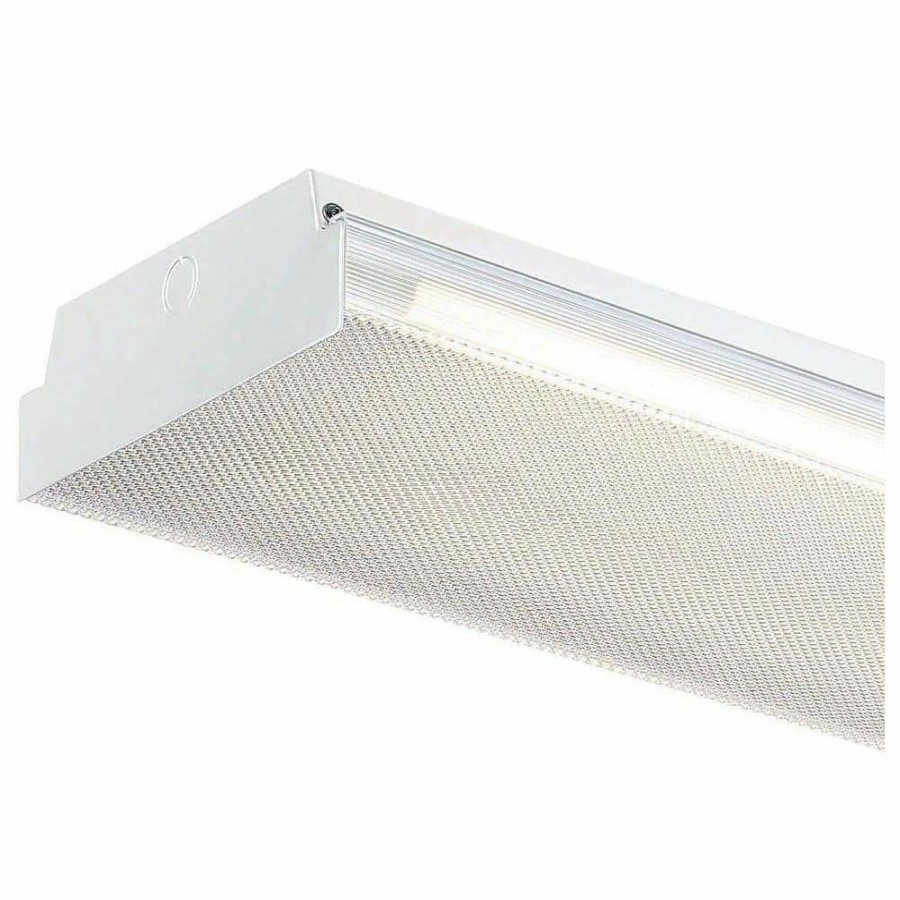 Commercial Lighting * | 4Ft. 3,600 Lumens 2-Light T8 Led White Wraparound Light, 4000K By Envirolite