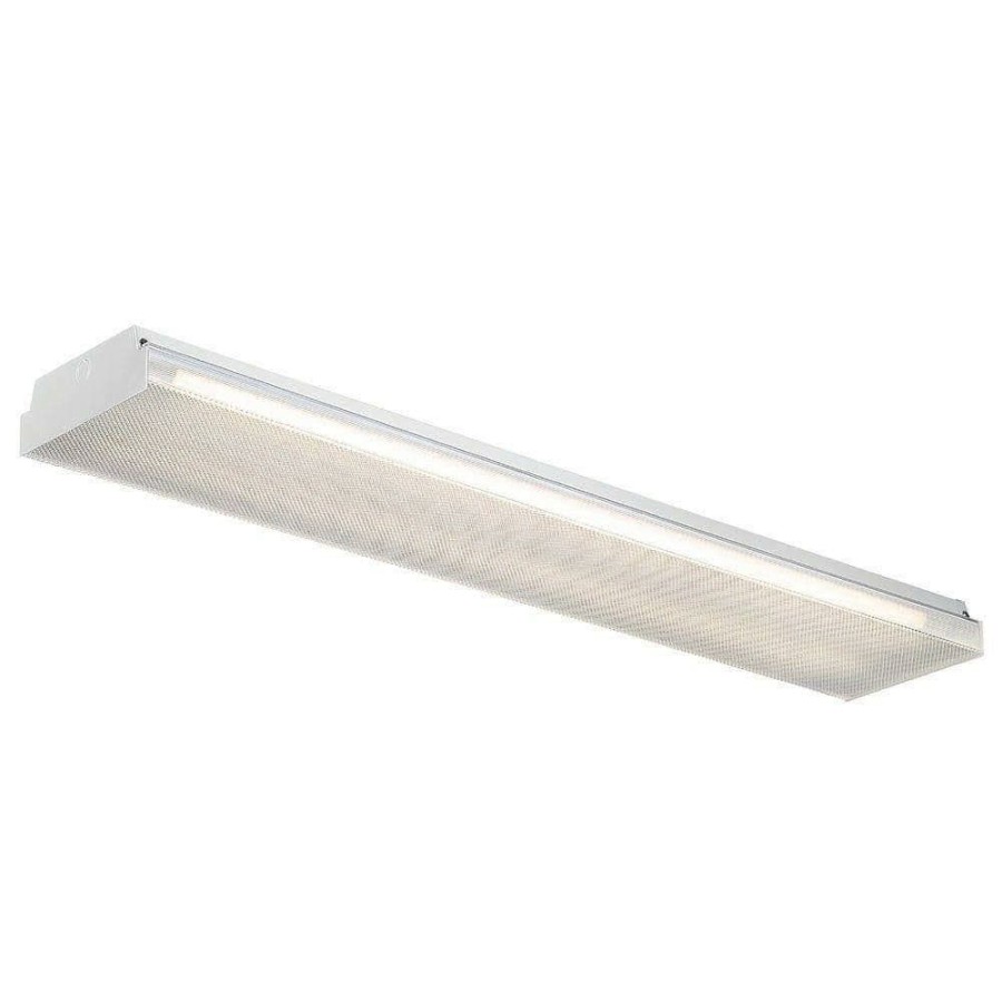 Commercial Lighting * | 4Ft. 3,600 Lumens 2-Light T8 Led White Wraparound Light, 4000K By Envirolite