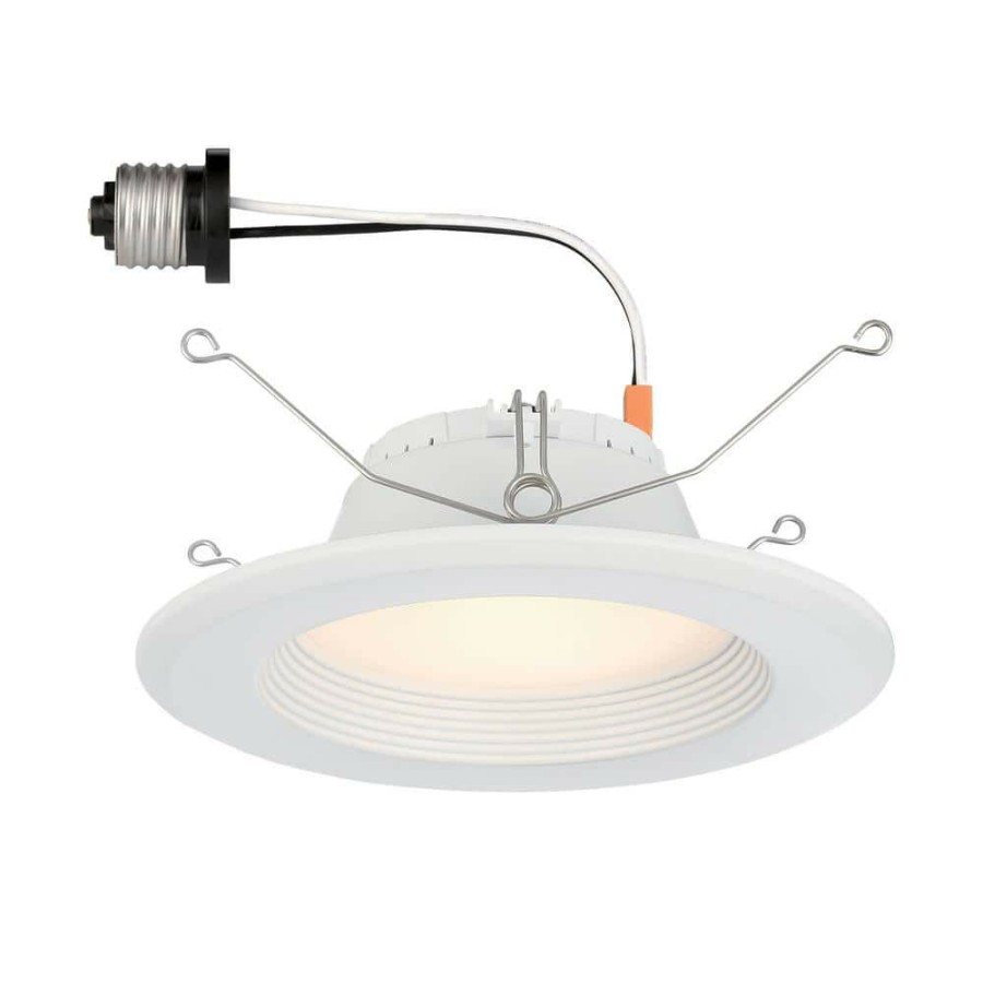 Recessed Lighting * | 5 In. And 6 In. 4000K Integrated Led White Recessed Light Trim By Envirolite