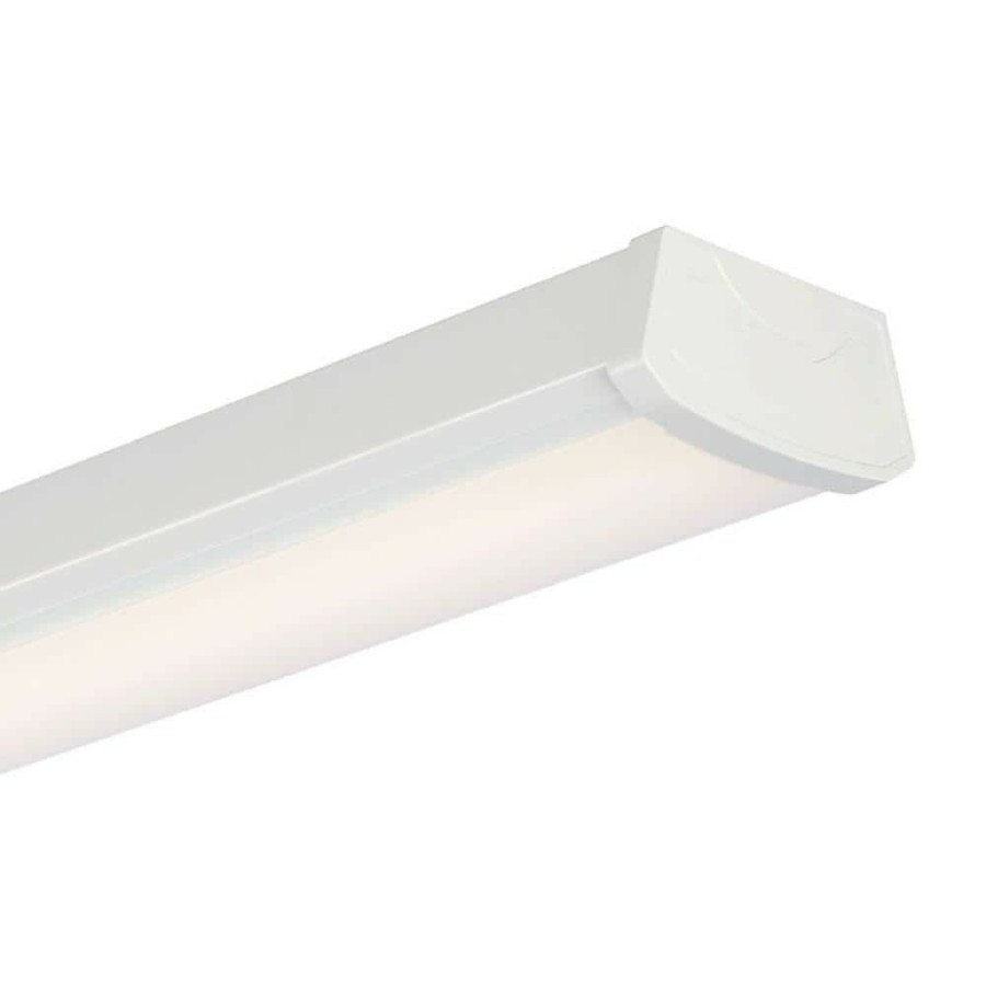 Commercial Lighting * | 4 Ft. 5,400 Lumens Integrated Led White Wraparound Light, 5000K By Envirolite