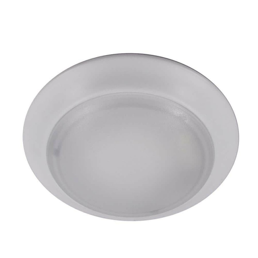 Commercial Lighting * | 7 In. White Integrated Led Ceiling Or Flush Mount Disk Light Trim, 3000K By Envirolite