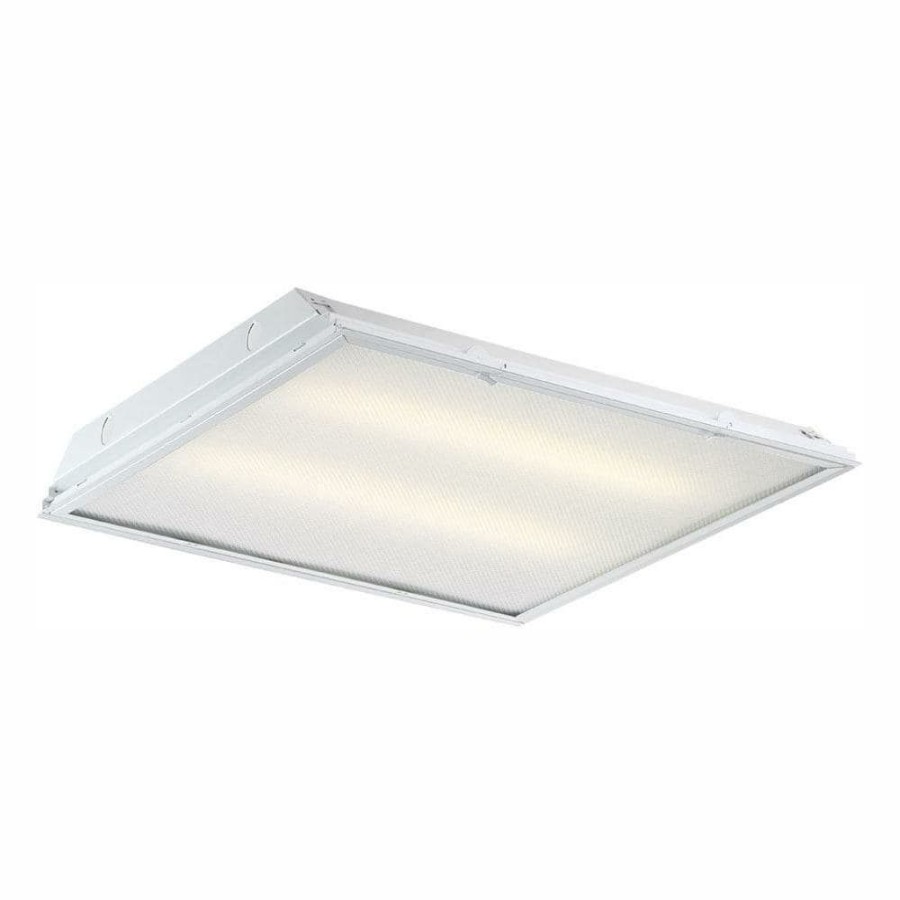 Commercial Lighting * | 2 Ft. X 2 Ft. 96-Watt Equivalent Integrated Led White Troffer, 4000K By Envirolite