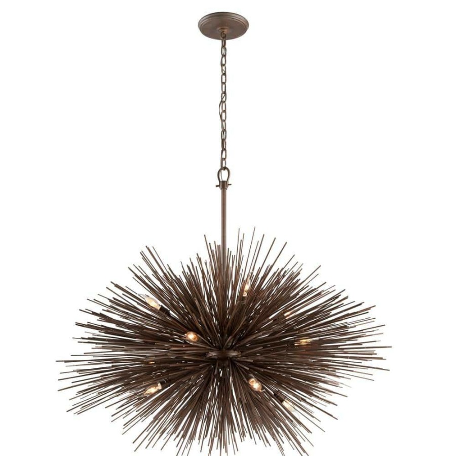 Commercial Lighting * | Uni 12-Light Tidepool Bronze Pendant By Troy Lighting