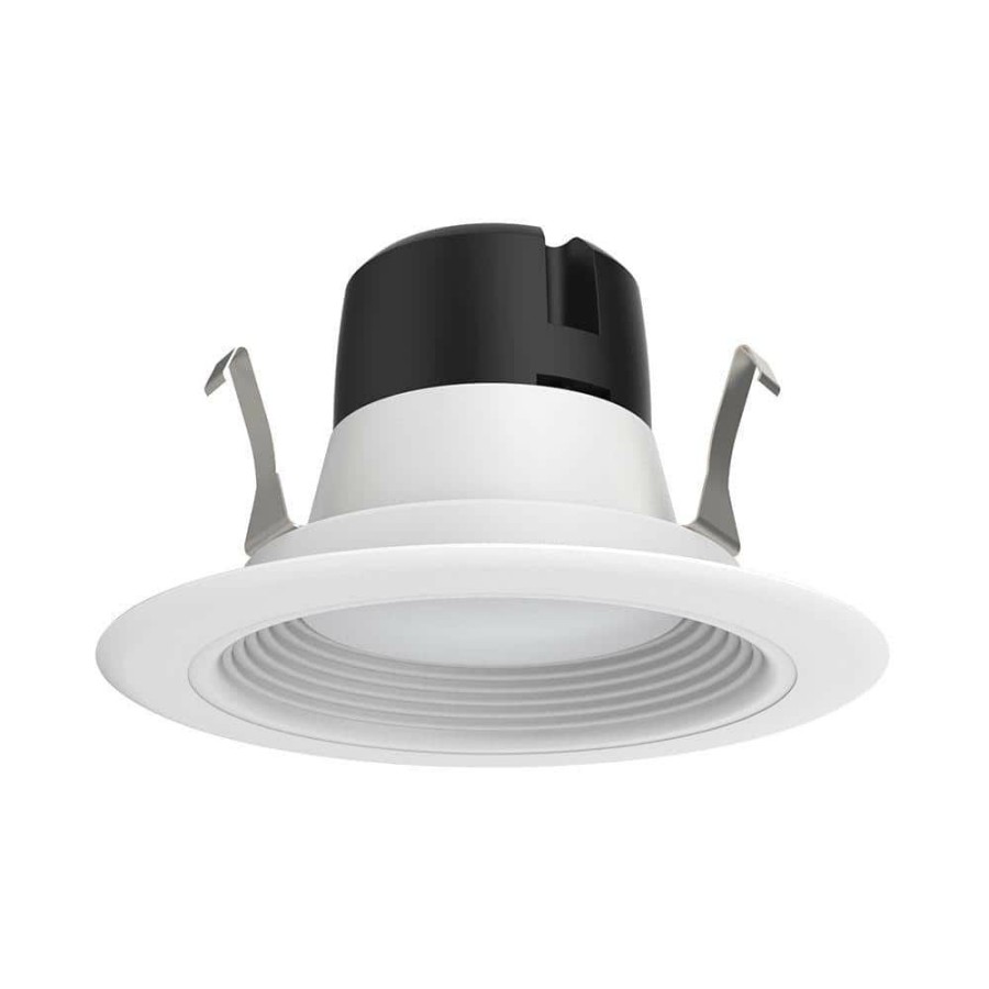 Recessed Lighting * | 4 In. Recessed Led Ceiling Light With White Baffle Trim, 5000K, 93 Cri By Envirolite