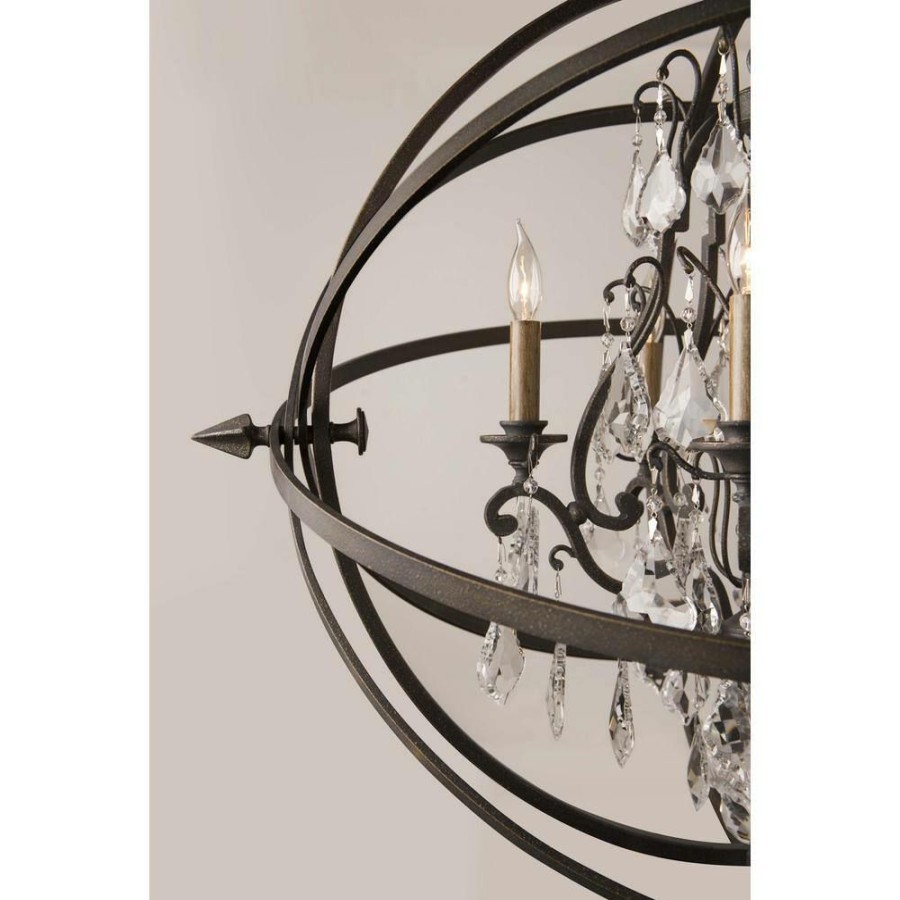 Commercial Lighting * | Byron 8-Light Vintage Bronze Pendant By Troy Lighting