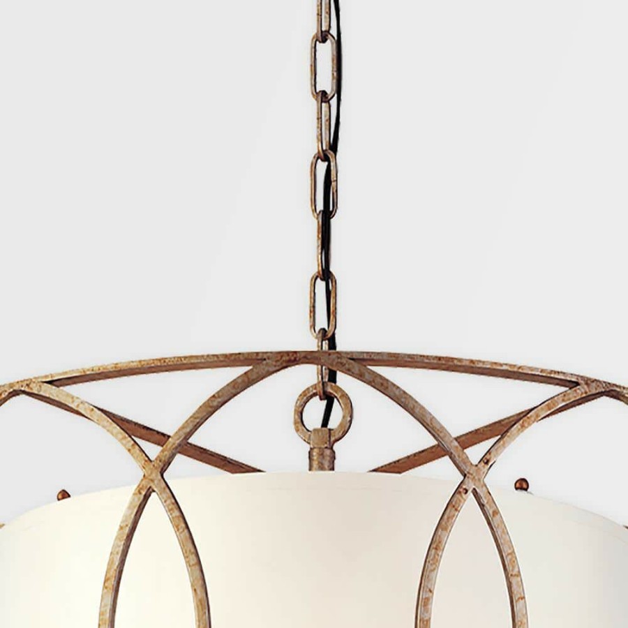 Commercial Lighting * | Sausalito 5-Light Silver Gold Pendant By Troy Lighting