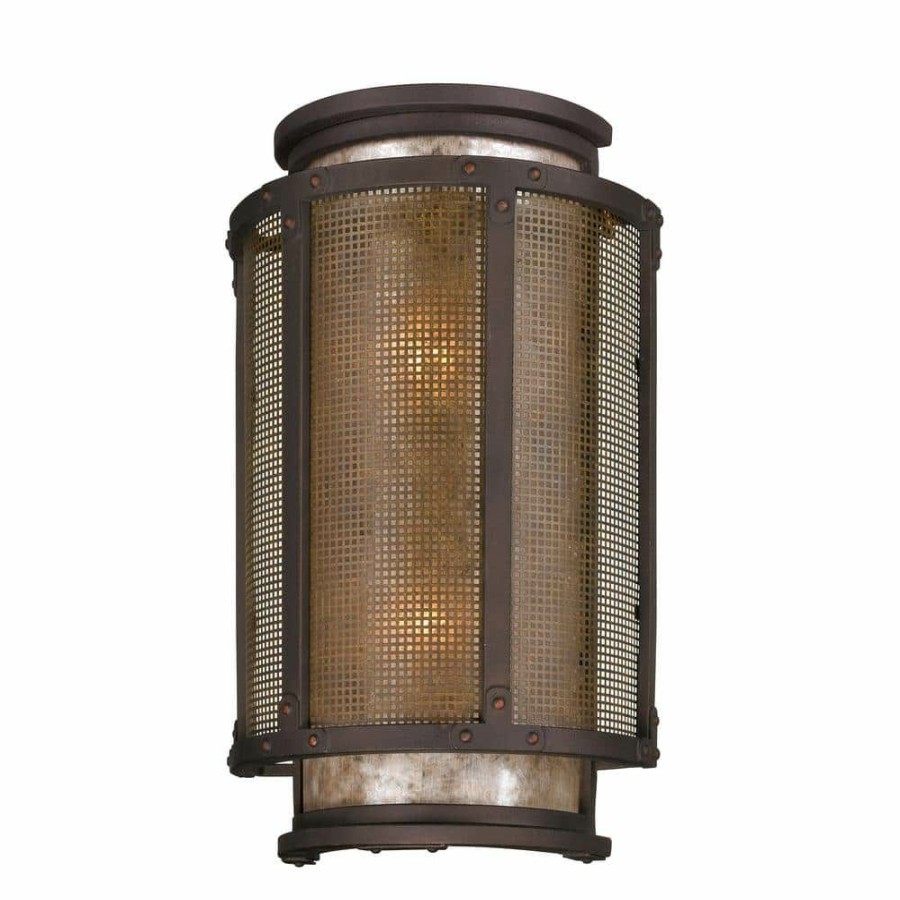 Outdoor Lighting * | Copper Mountain 2-Light Copper Mountain Bronze Outdoor Wall Lantern Sconce By Troy Lighting