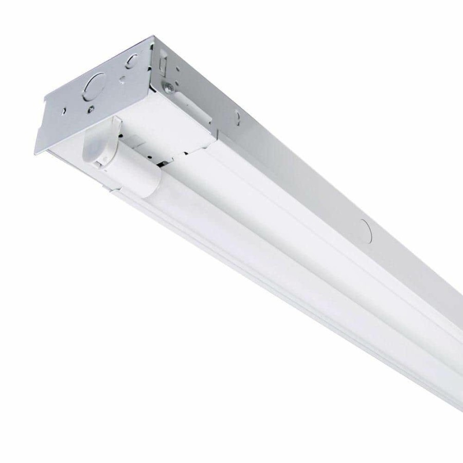 Commercial Lighting * | 8 Ft. T8 Led White Strip Light Fixture, 5000K By Envirolite