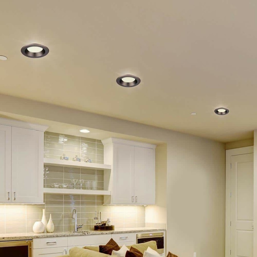 Recessed Lighting * | 5 In./6 In. 3000K Soft White Integrated Led Recessed Cec-T20 Baffle Trim In Bronze By Envirolite