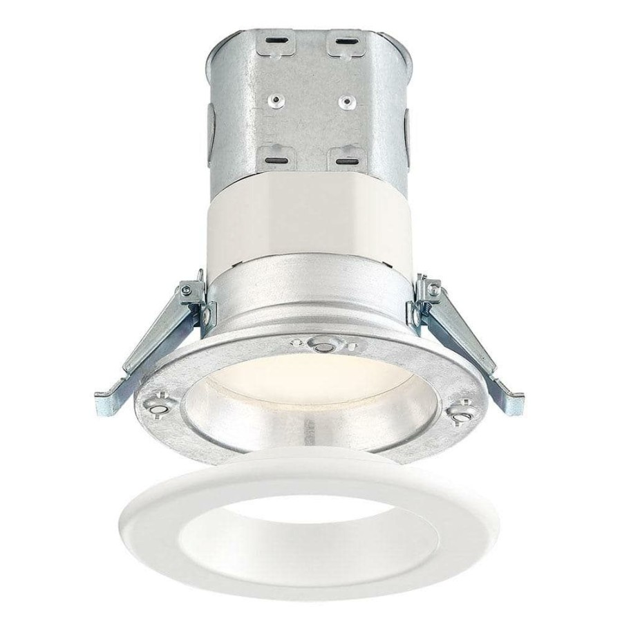 Recessed Lighting * | Easy-Up 4 In. 2700K White Remodel Magnetic Recessed Integrated Led Kit By Envirolite