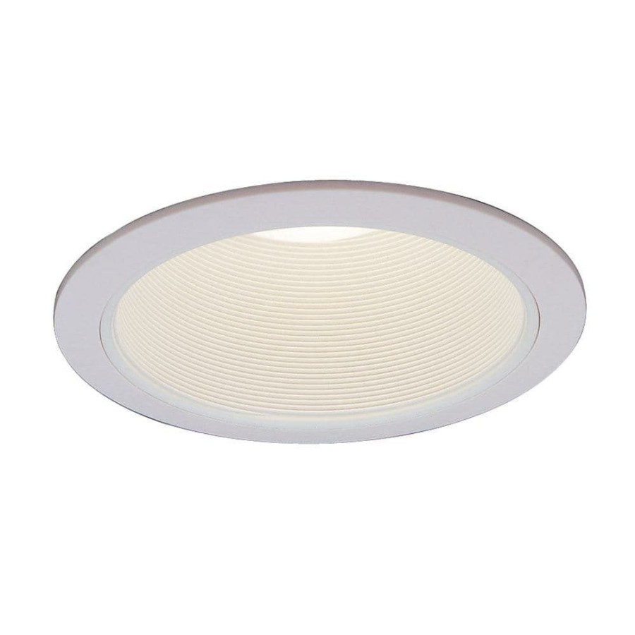 Recessed Lighting * | 6 In. R30 White Recessed Baffle Trim (6-Pack) By Envirolite