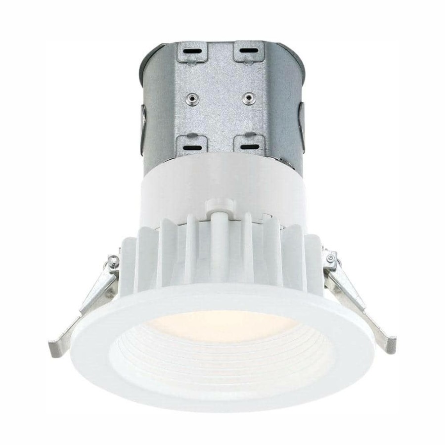 Recessed Lighting * | Easy Up 4 In. White Integrated Led Recessed Kit By Envirolite