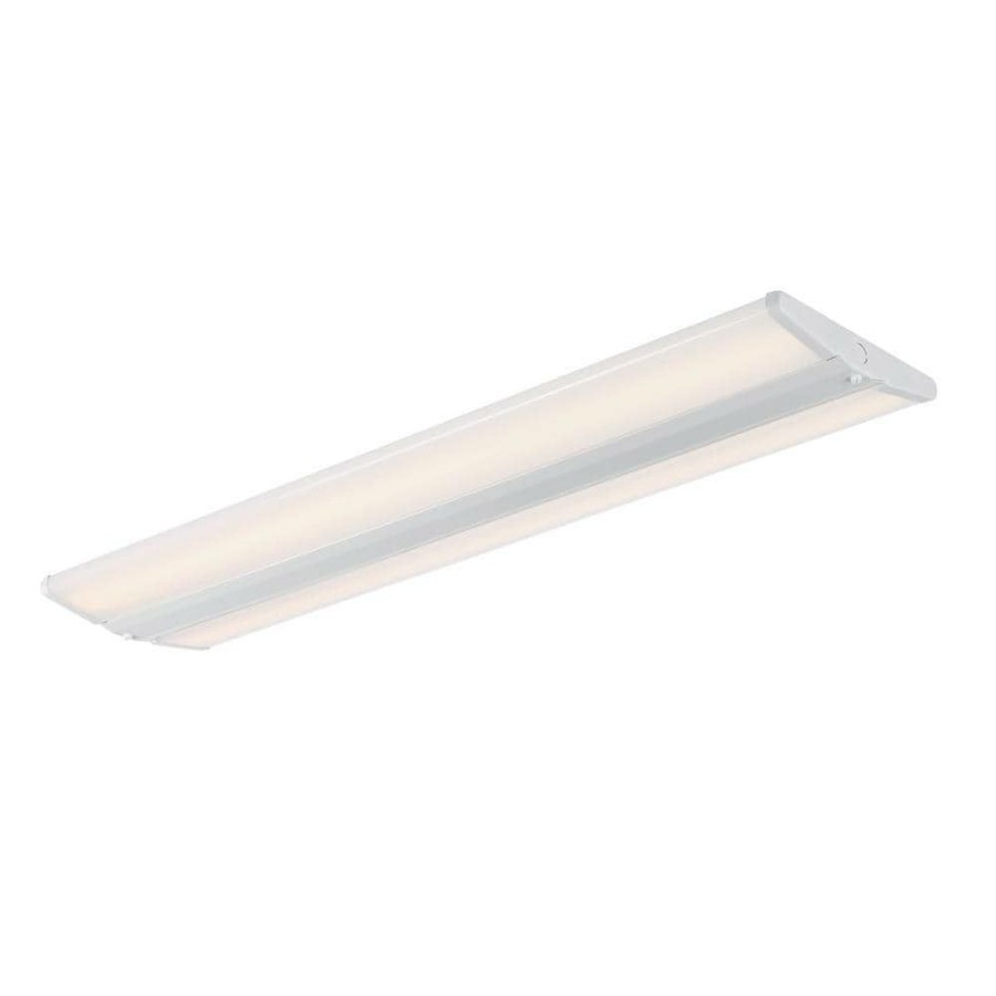 Commercial Lighting * | 4 Ft. High Output Low Profile 11463 Lumens Integrated Led White Wraparound Light 4000K By Envirolite