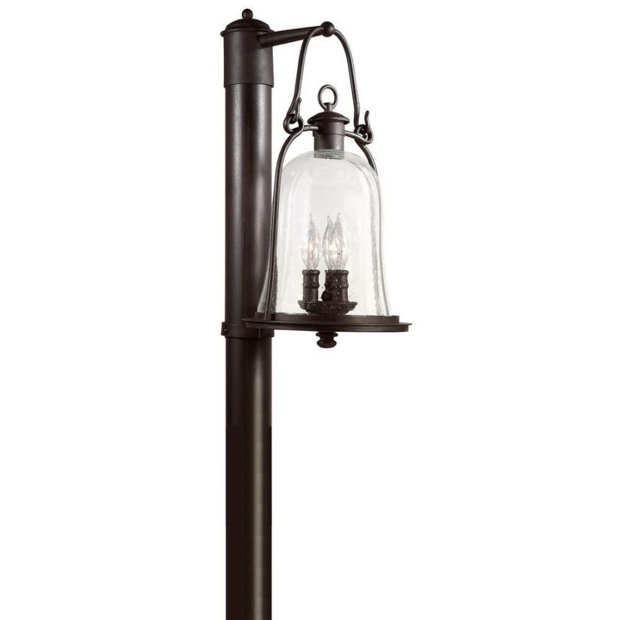 Outdoor Lighting * | Owings Mill 3-Light Outdoor Natural Bronze Post Light By Troy Lighting