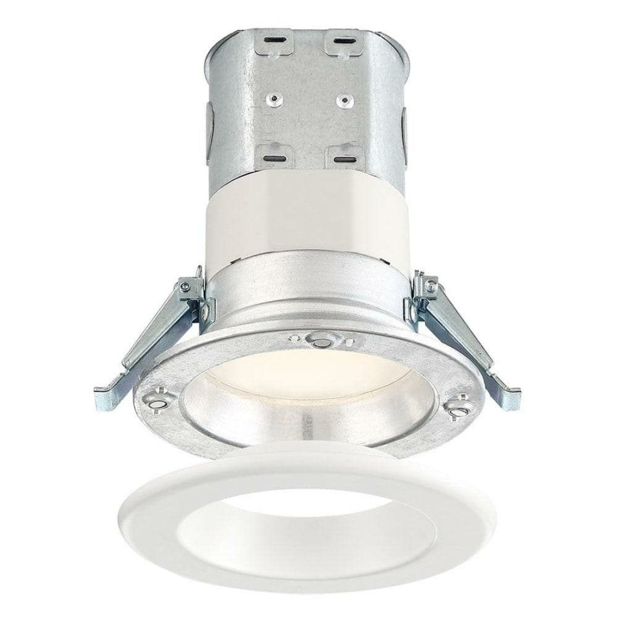 Recessed Lighting * | Easy-Up 4 In. 3500K White Remodel Magnetic Recessed Integrated Led Kit By Envirolite