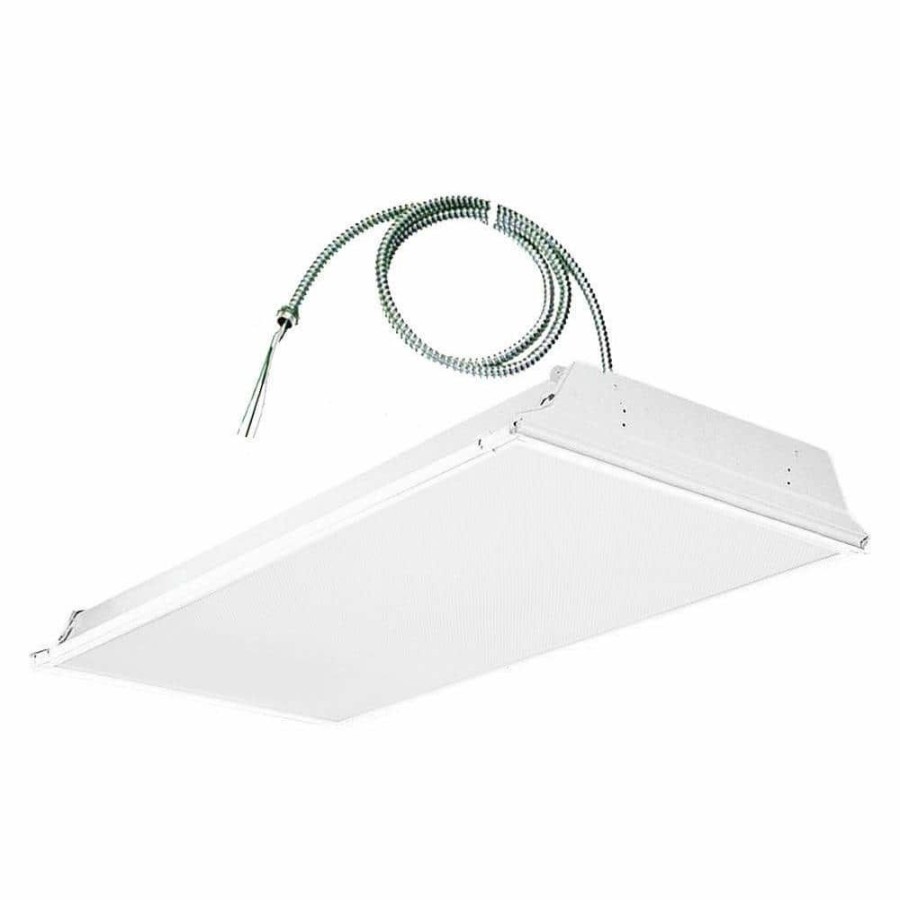 Commercial Lighting * | 2 Ft. X 4 Ft. Integrated Led White Troffer With 6 Ft. Whip, 4000K By Envirolite