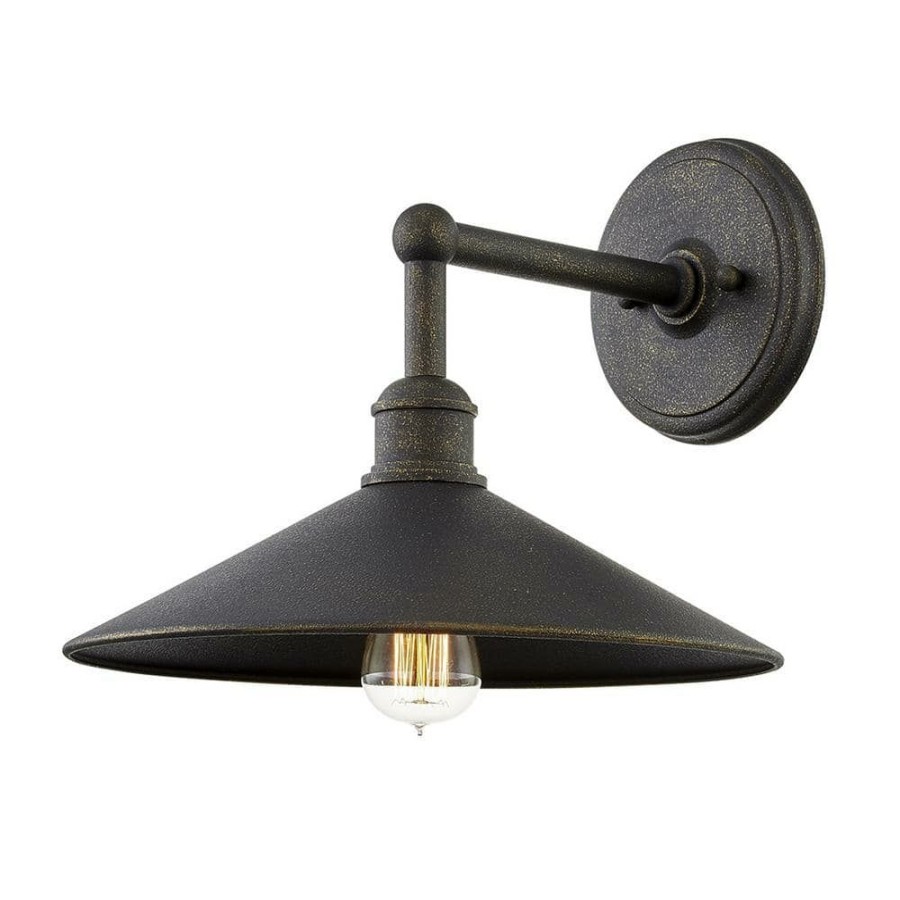 Vanity Lighting * | Shelton 14 In. 1-Light Vintage Bronze Wall Sconce By Troy Lighting