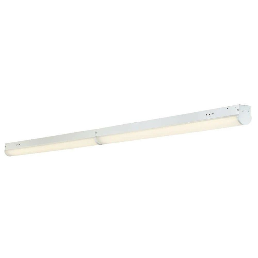 Commercial Lighting * | 8 Ft. Integrated Led White Strip Light Fixture, 4000K By Envirolite