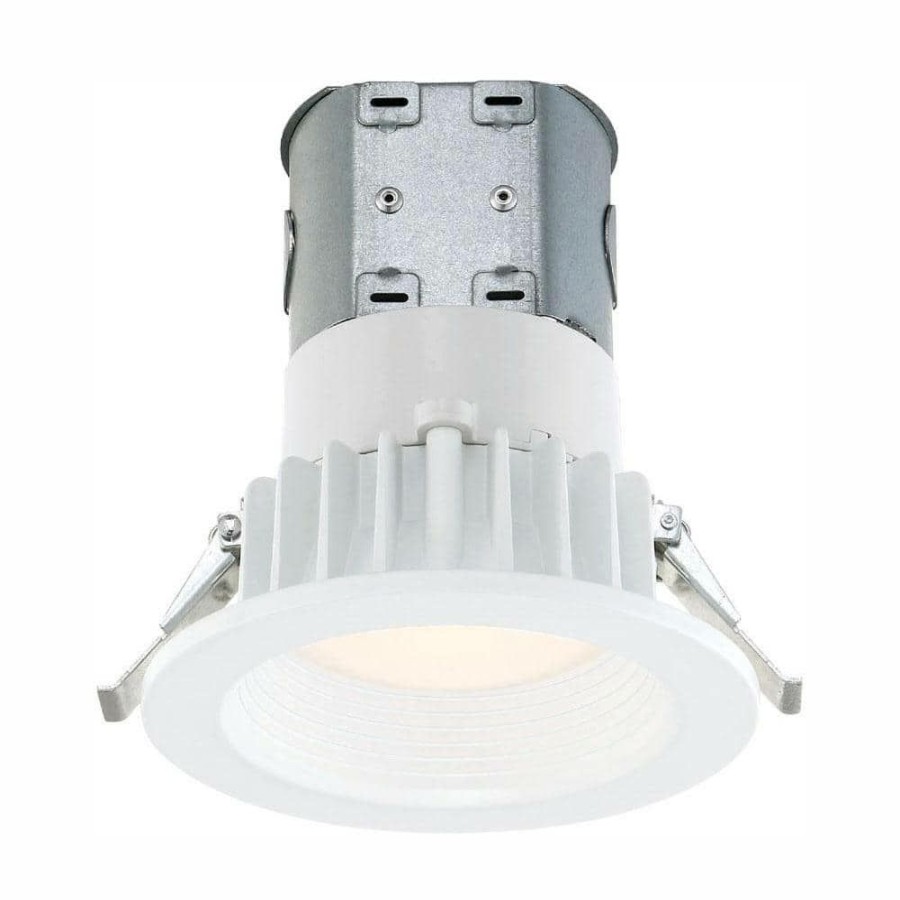 Recessed Lighting * | Easy Up 4 In. White Integrated Led Recessed Kit By Envirolite