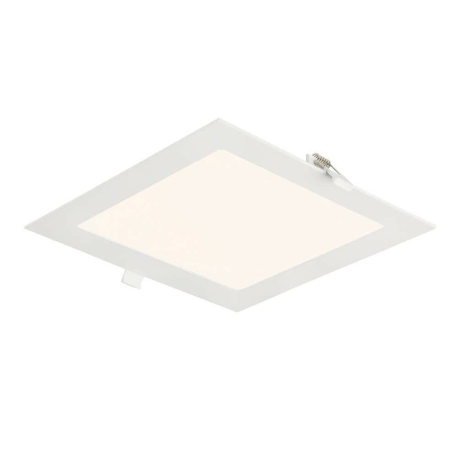 Recessed Lighting * | 8 In. Square 1400 Lumens Integrated Led Canless Slim Panel Light, 5000K By Envirolite