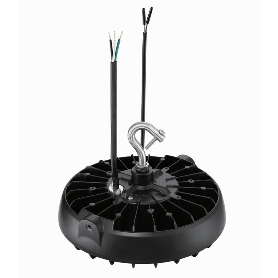 Commercial Lighting * | 9 In. Round Integrated Led Black High Bay Light, 5000K By Envirolite