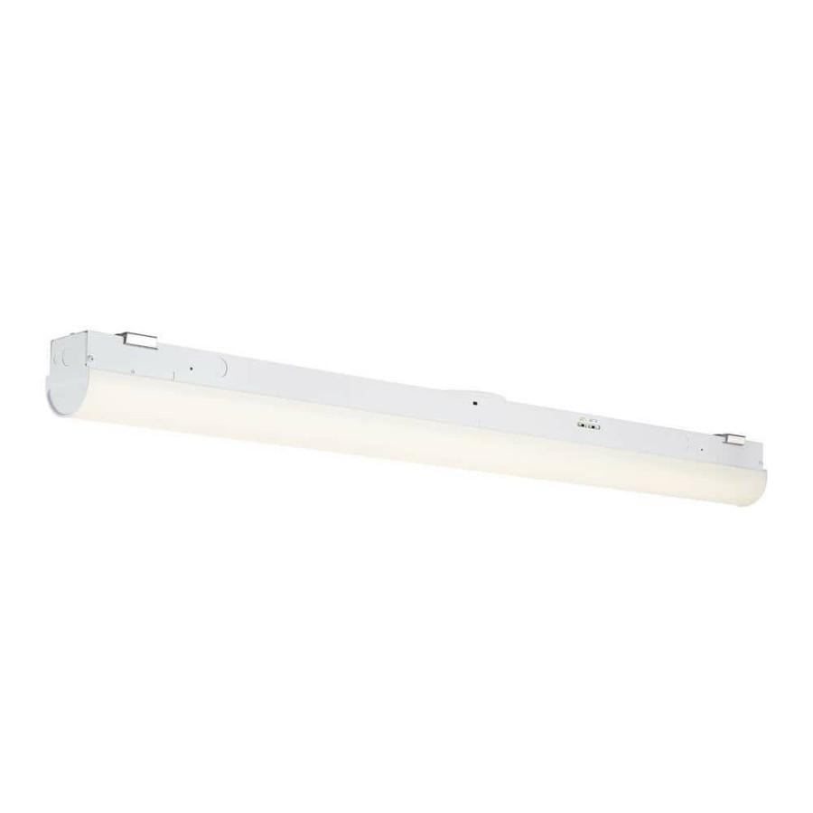 Commercial Lighting * | 45-Watt 4 Ft. Equivalent Integrated Led Linear Strip Light, With Selectable Cct/Wattage/Lumen And 0-10-Volt Dimming By Envirolite