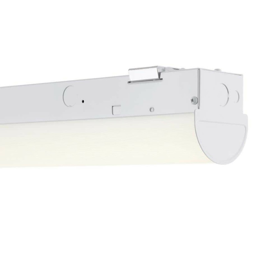 Commercial Lighting * | 45-Watt 4 Ft. Equivalent Integrated Led Linear Strip Light, With Selectable Cct/Wattage/Lumen And 0-10-Volt Dimming By Envirolite