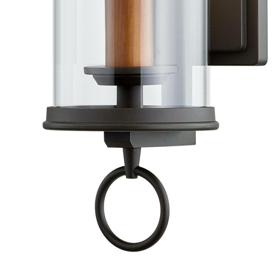 Wall Sconces * | Aiden 23 In. 1-Light Bronze Wall Sconce With Clear Glass Shade By Troy Lighting