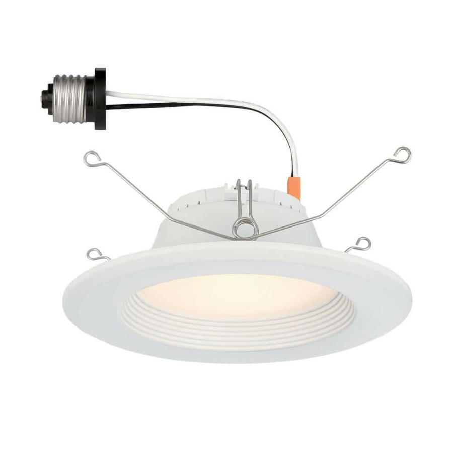 Recessed Lighting * | 5 In. And 6 In. White Integrated Led Recessed Light Trim, 2700K By Envirolite