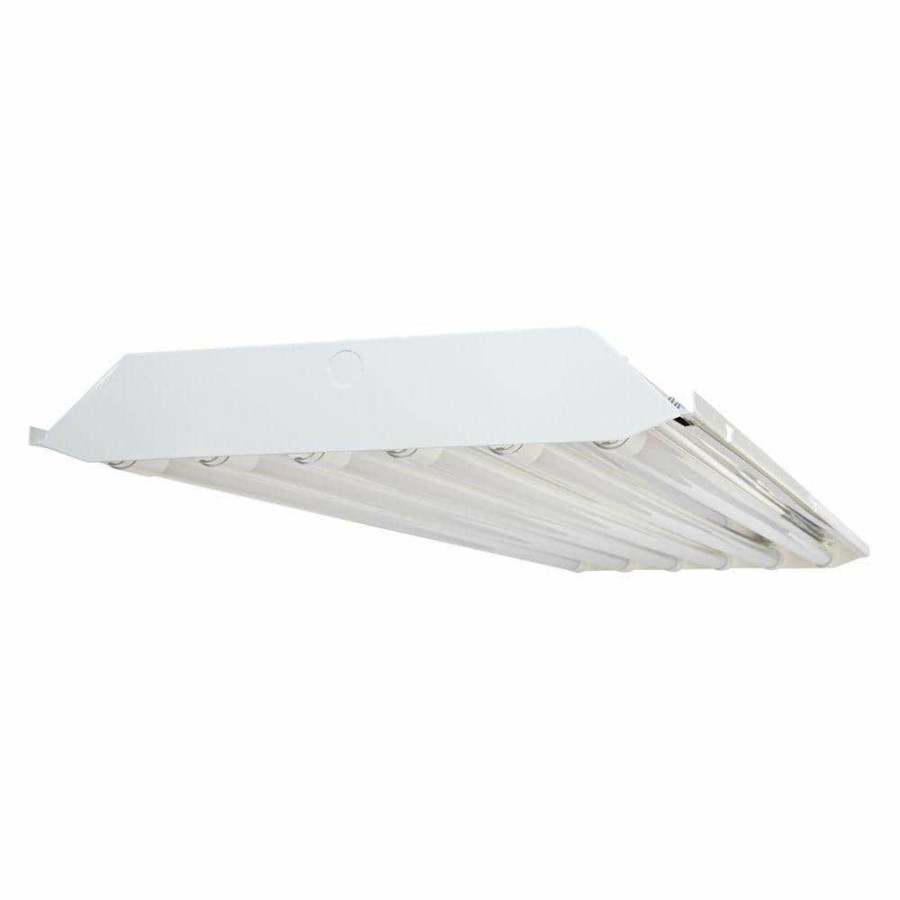 Commercial Lighting * | 4 Ft. 6-Light Fluorescent Multi Volt Gloss White High Bay With Specular Reflector By Envirolite