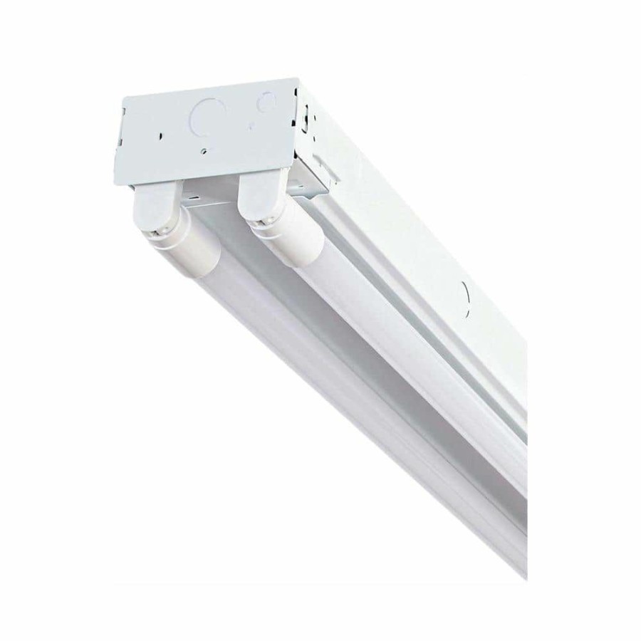 Commercial Lighting * | 4 Ft. T8 Led White Strip Light Fixture, 3500K By Envirolite