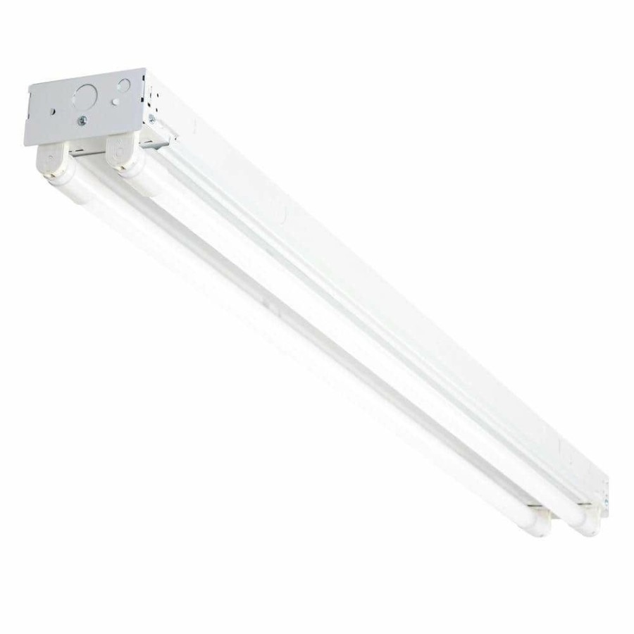 Commercial Lighting * | 4 Ft. T8 Led White Strip Light Fixture, 3500K By Envirolite