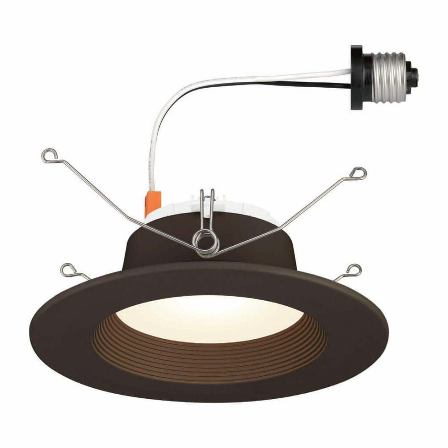 Recessed Lighting * | 5 In. And 6 In. 3000K Integrated Led Bronze Recessed Light Trim By Envirolite