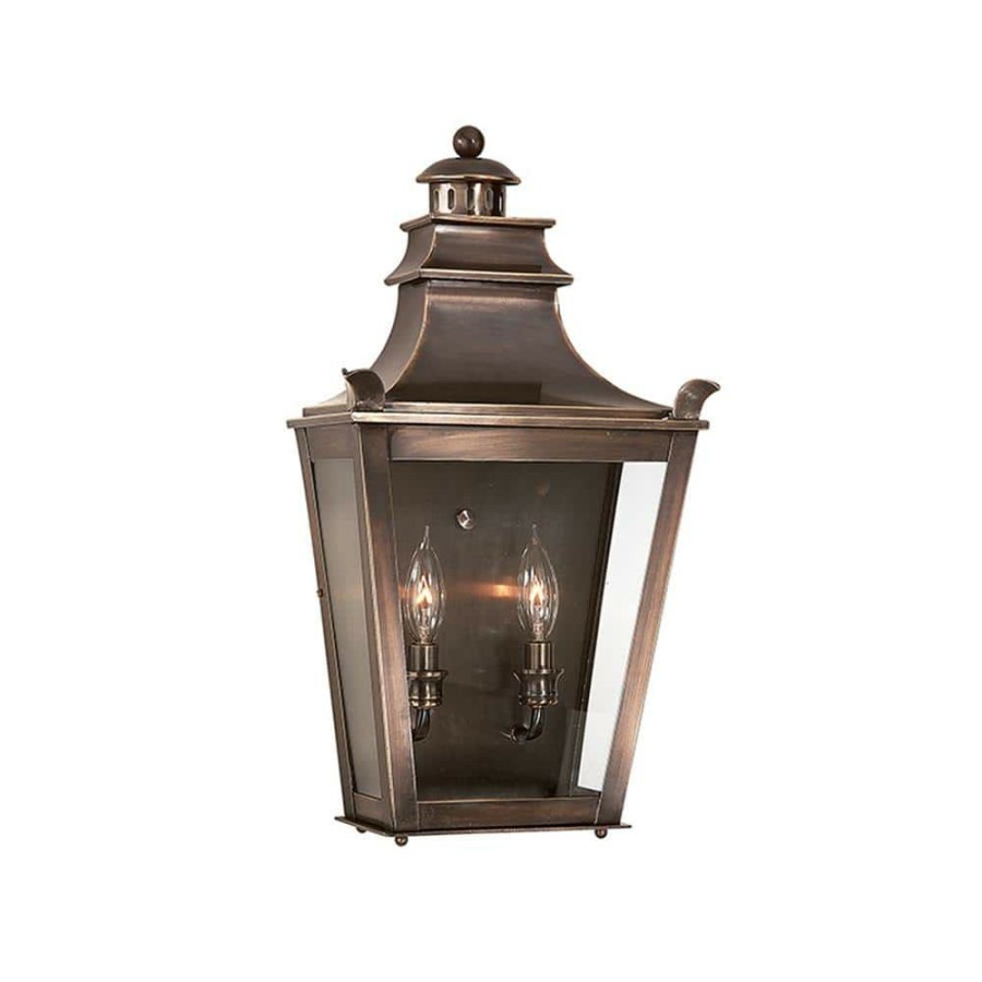 Outdoor Lighting * | Dorchester 2-Light English Bronze Outdoor Wall Lantern Sconce By Troy Lighting