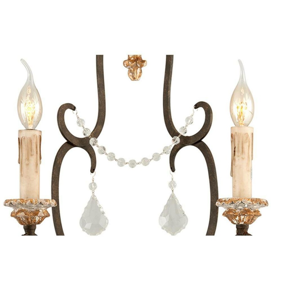 Wall Sconces * | Bordeaux 2-Light Parisian Bronze Wall Sconce By Troy Lighting