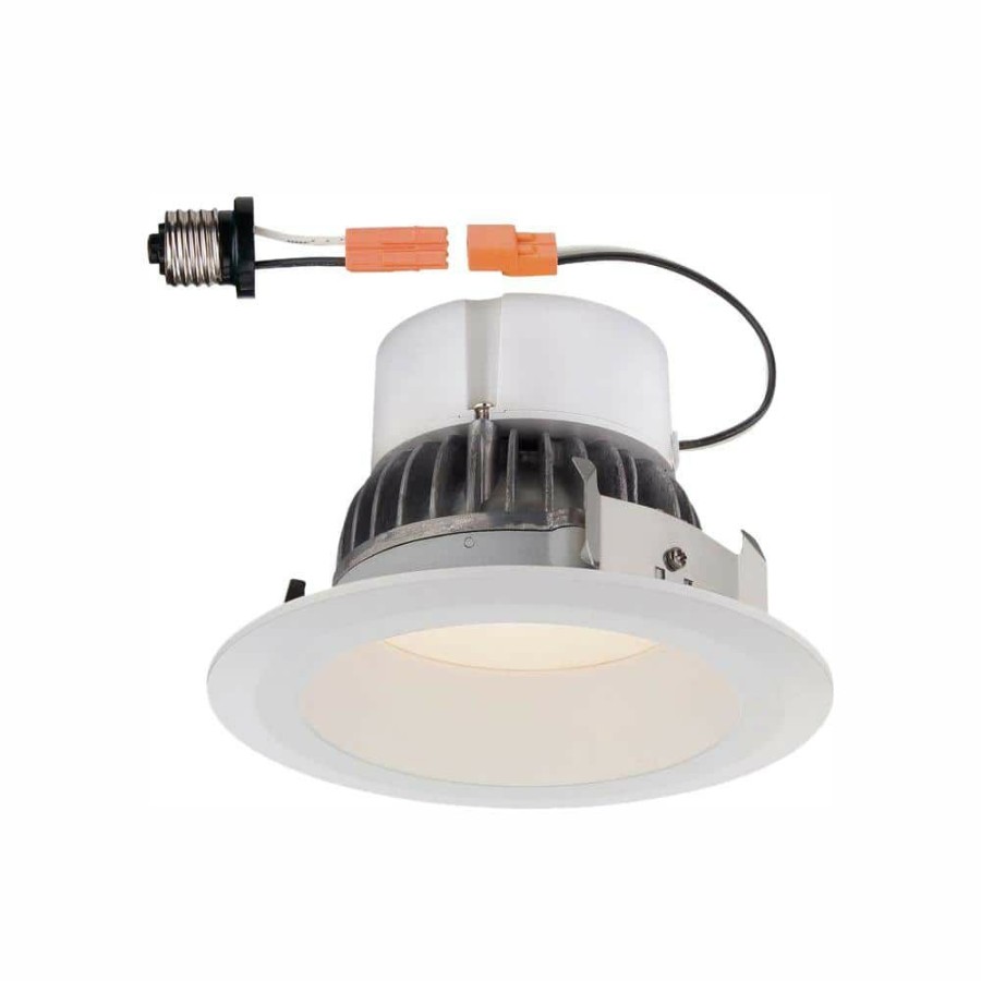 Recessed Lighting * | Deep Splay 4 In. 2700K White Trim Warm 91 Cri Led Ceiling Recessed Can Light By Envirolite