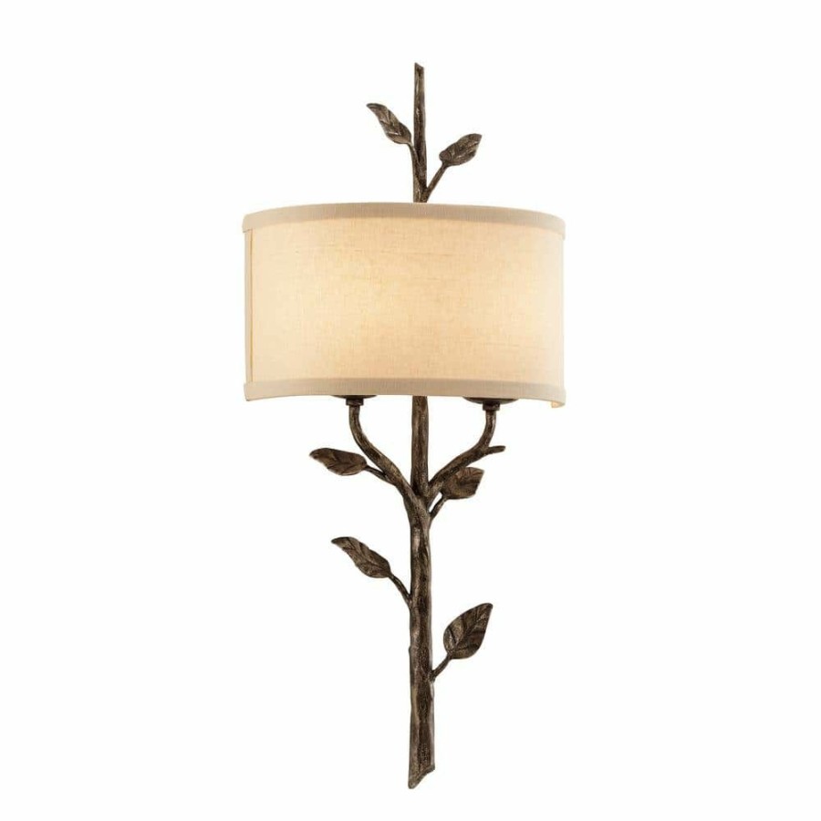 Wall Sconces * | Almont 2-Light Cottage Bronze Wall Sconce By Troy Lighting