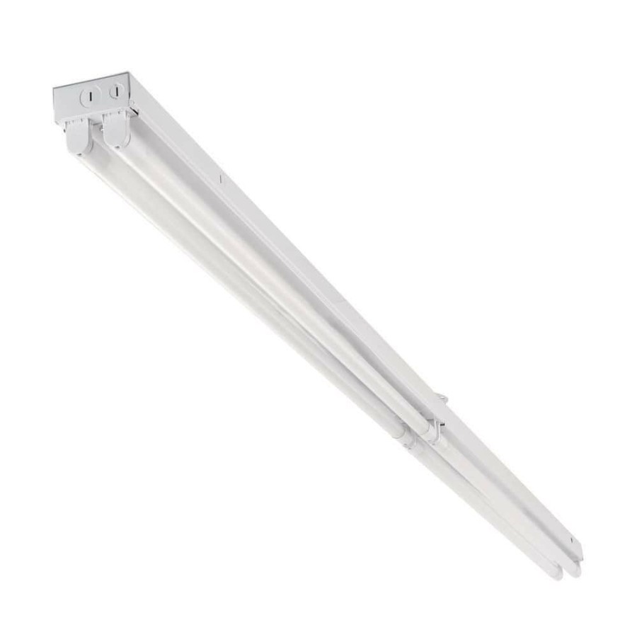 Commercial Lighting * | 8 Ft. 56-Watt T8 Led Tube White Strip Light Fixture, 5000K, 7200 Lumen By Envirolite