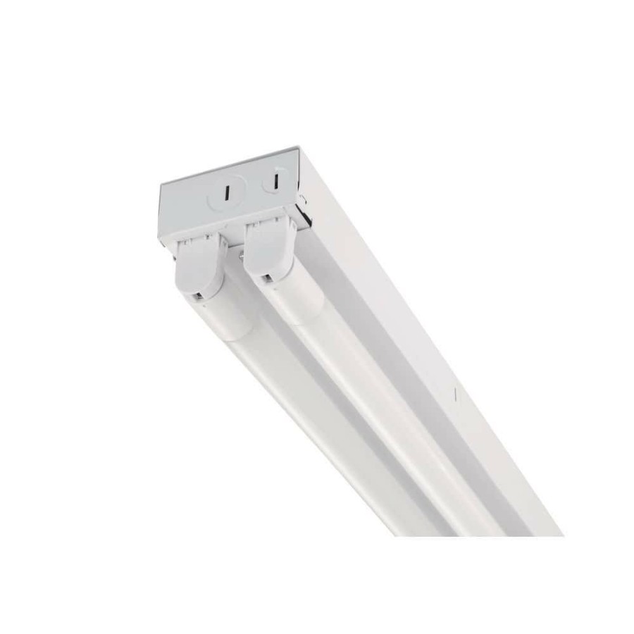 Commercial Lighting * | 8 Ft. 56-Watt T8 Led Tube White Strip Light Fixture, 5000K, 7200 Lumen By Envirolite