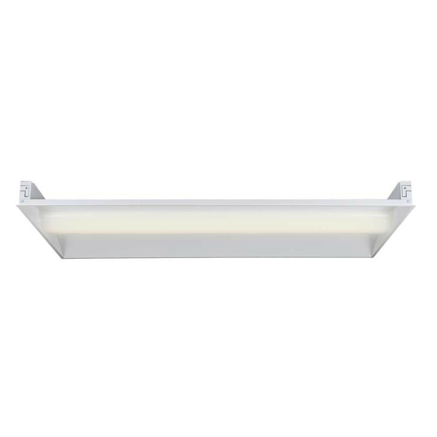 Commercial Lighting * | 2 Ft. X 4 Ft. Smart 128-Watt Equivalent Integrated Led White Troffer, Tunable 2700K To 6400K By Envirolite