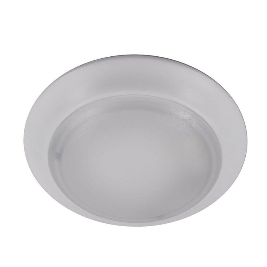 Commercial Lighting * | 7 In. White Integrated Led Ceiling Or Flush Mount Disk Light Trim, 2700K By Envirolite