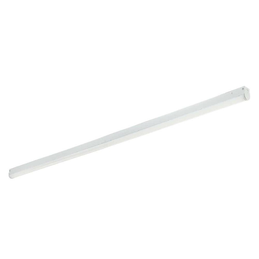 Commercial Lighting * | 8 Ft. 600-Watt Equivalent Integrated Led White Strip Light Fixture, 5000K By Envirolite