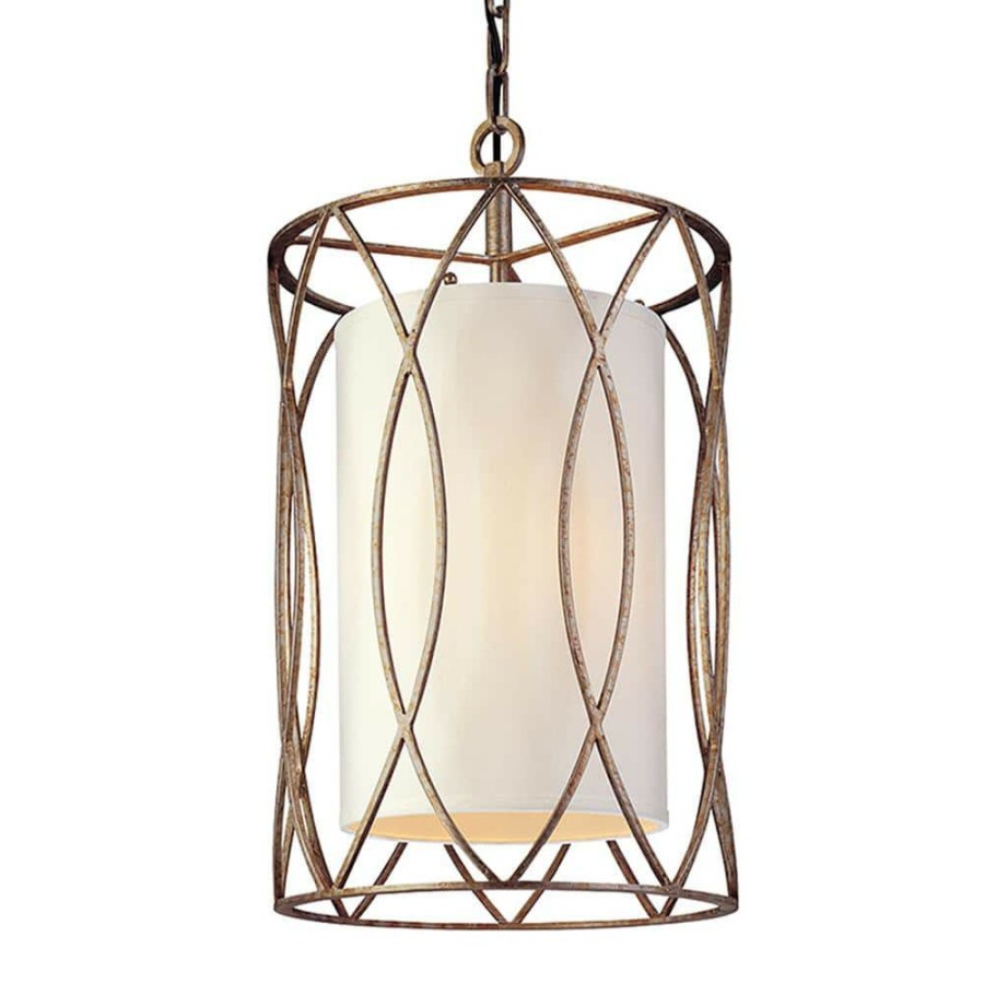 Commercial Lighting * | Sausalito 3-Light Silver Gold Pendant By Troy Lighting