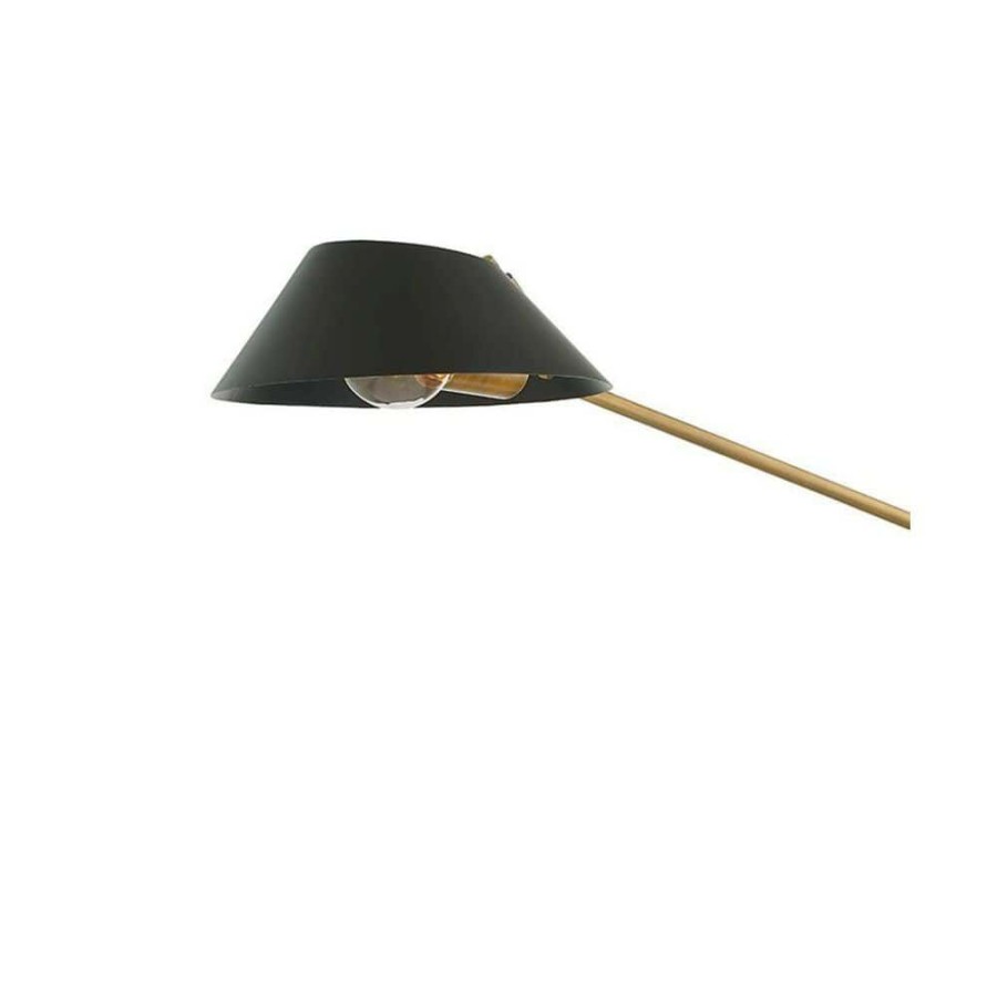 Wall Sconces * | Sacramento 1-Light Patina Brass Soft Black Plug-In Sconce By Troy Lighting