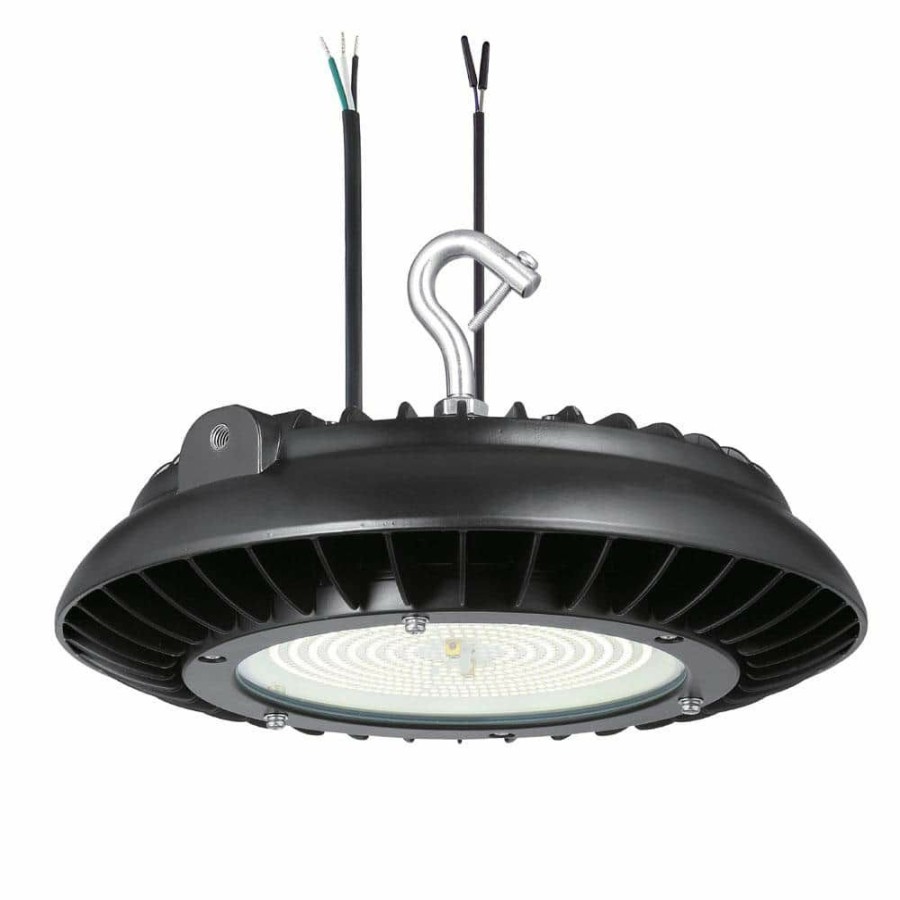 Commercial Lighting * | 11 In. Round Integrated Led Black High Bay Light, 5000K By Envirolite