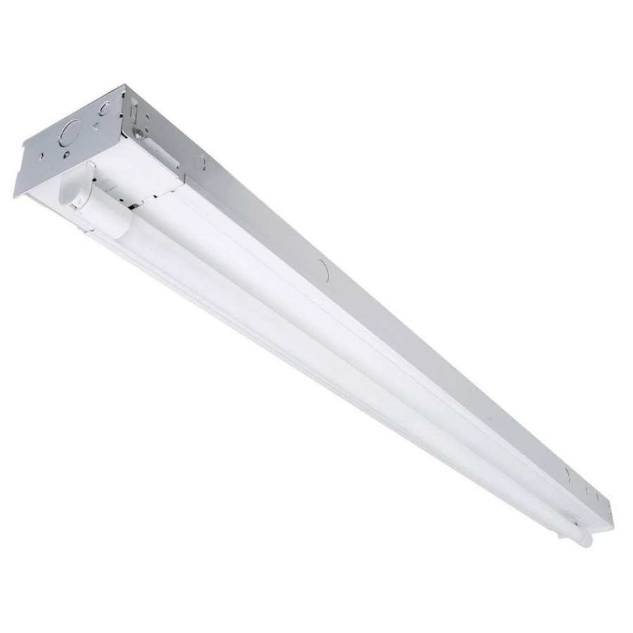 Commercial Lighting * | 4 Ft. T8 Led White Strip Light Fixture, 5000K By Envirolite