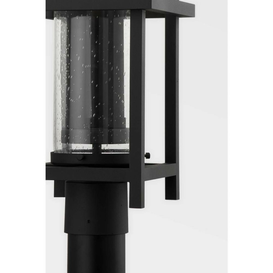 Vanity Lighting * | Carlo 3-Light Textured Black, Clear Seeded Wall Sconce By Troy Lighting