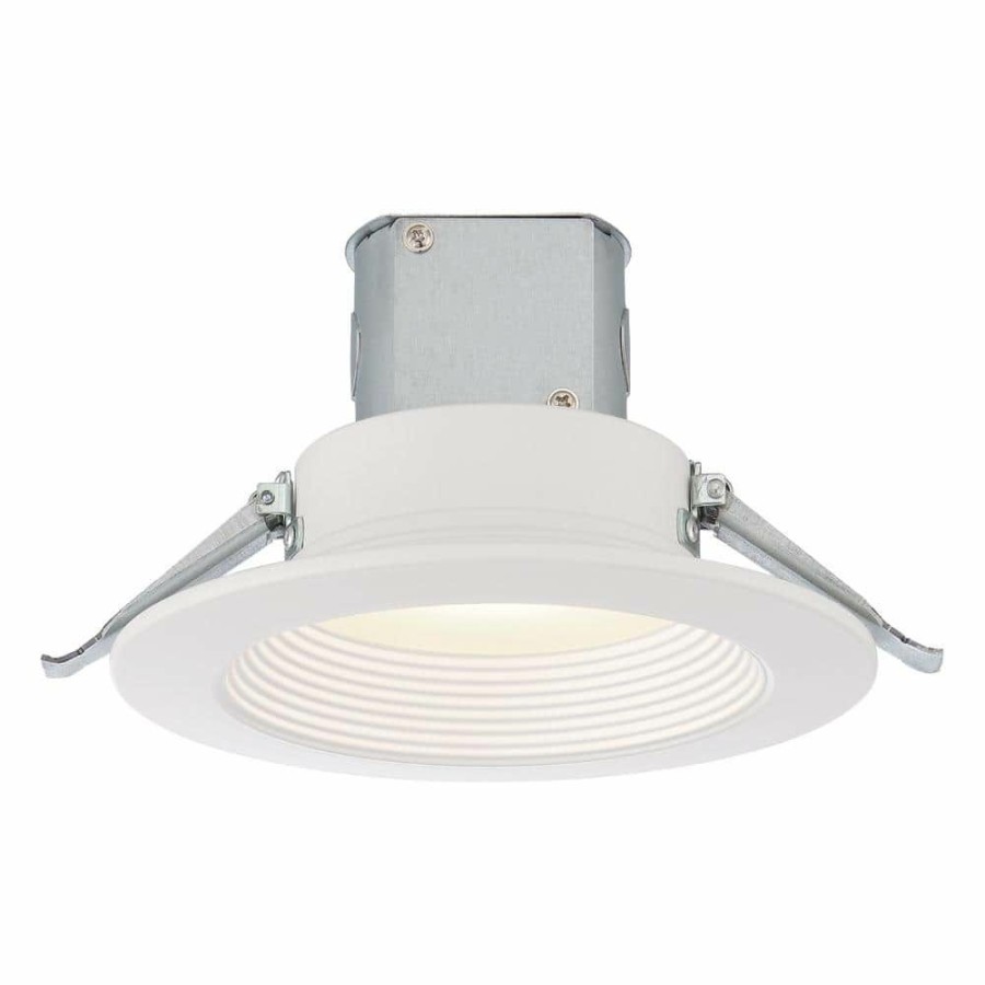 Recessed Lighting * | Easy-Up 6 In. White Baffle Recessed Integrated Led Kit At 93.6 Cri, 3000K, 1203 Lumens By Envirolite